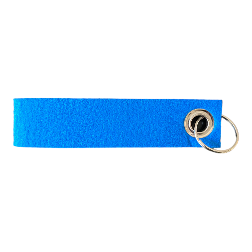 Sleutelhanger  blauw vilt